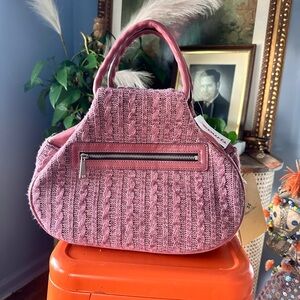 Patricia Nash Pink Knit Handbag